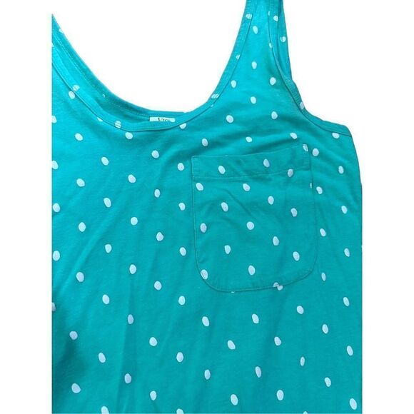 Victoria’s Secret Vintage Turquoise White Polka Dot Fit & Flare dress gold label - Picture 4 of 9